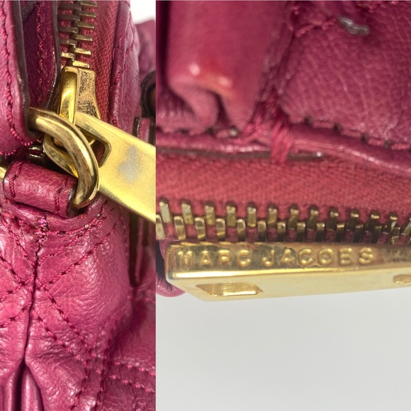 MARC JACOBS Leather Quilted Small Cecilia in Fuchsia. Made in Italy. Authentic. - Picture 17 of 17
